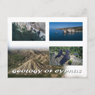 Cartão postal de Chipre geologia de Chipre