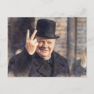 Cartão postal de Churchill