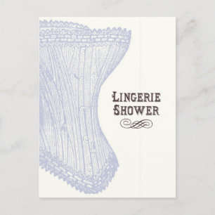Cartão postal de Chuveiro de Lingerie