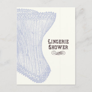 Cartão postal de Chuveiro de Lingerie