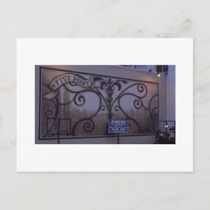 cartão postal de cinco pontos