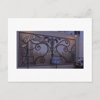 cartão postal de cinco pontos