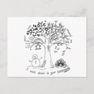 Cartão postal de citação inspiradora