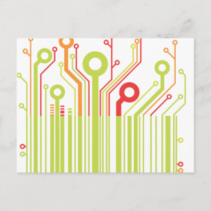 Cartão postal de código de barras