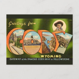 Cartão postal de Cody Wyoming