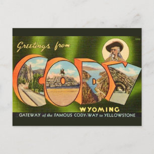 Cartão postal de Cody Wyoming