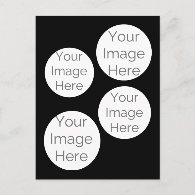 Cartão Postal de Colagem de Fotos Personalizado –  (Frente)