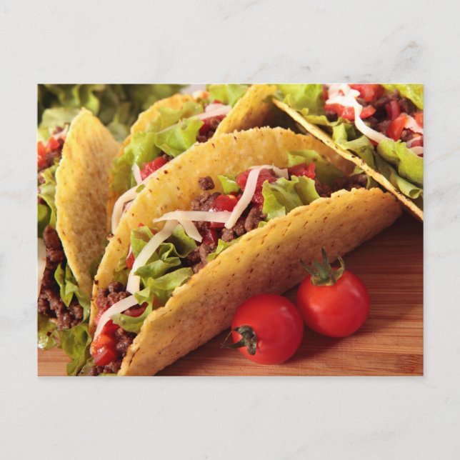 Cartão postal de comida mexicana (Frente)