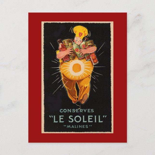 Cartão postal de Comida Vintage (Frente)