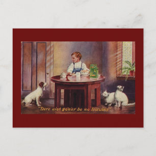 Cartão postal de Comida Vintage