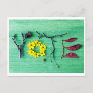 Cartão postal de compareçam às urnas!