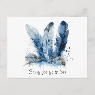 Cartão Postal de Condolências Personalizado Delft