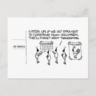 Cartão Postal de Confusão de Feriado