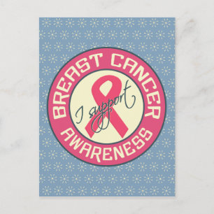 Cartão postal de Consciência do Cancer da Mama,