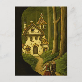 Cartão postal de conto de fadas Hansel & Gretel