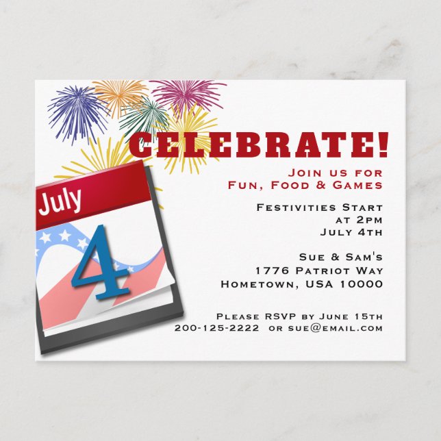 Cartão Postal de Convite (Frente)