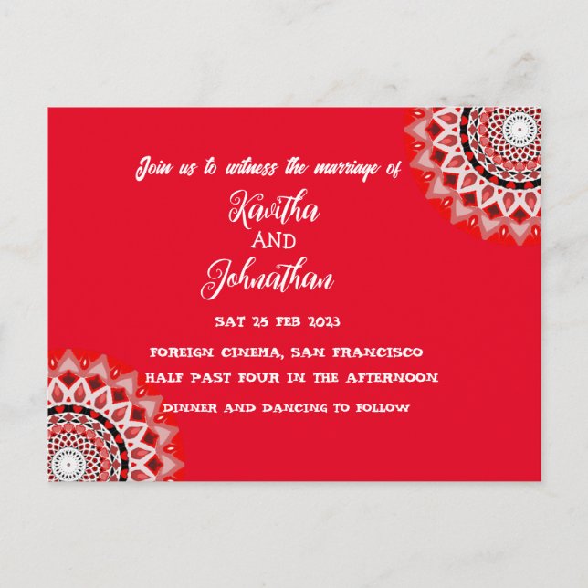 Cartão Postal de Convite (Frente)