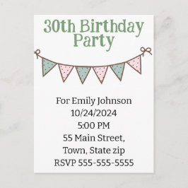 Cartão Postal de Convite