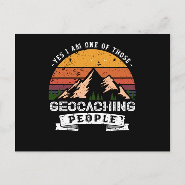 Cartão Postal De Convite 120.Sim, Sou Uma Dessas Pessoas De Geocking (Frente)