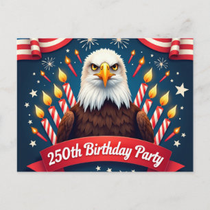 Cartão Postal De Convite 250º aniversário