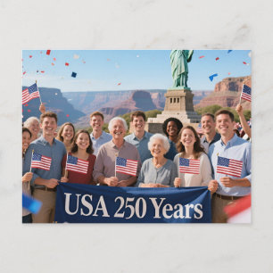 Cartão Postal De Convite 250 Anos