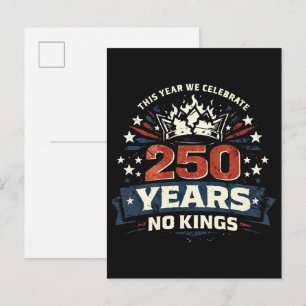 Cartão Postal De Convite 250 Anos Sem Reis Patriota