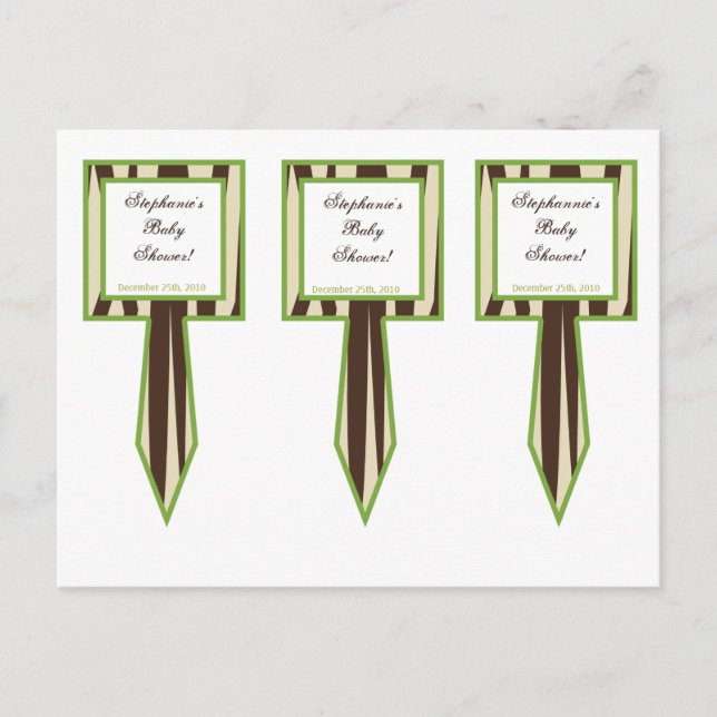 Cartão Postal De Convite 3 Bolo de Taça Escolhe Animais Roxos Jacana (Frente)