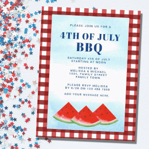 Cartão Postal De Convite 4 De Julho De CHURRASCO