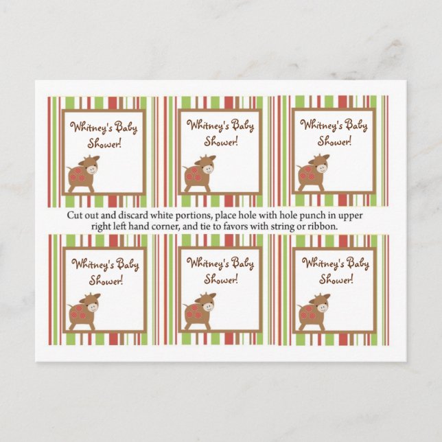 Cartão Postal De Convite 6 Favoritos Marcas Fazenda Vermelha (Frente)