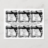 6 Marcas de Favor Padrão de Impressão de Tecido de