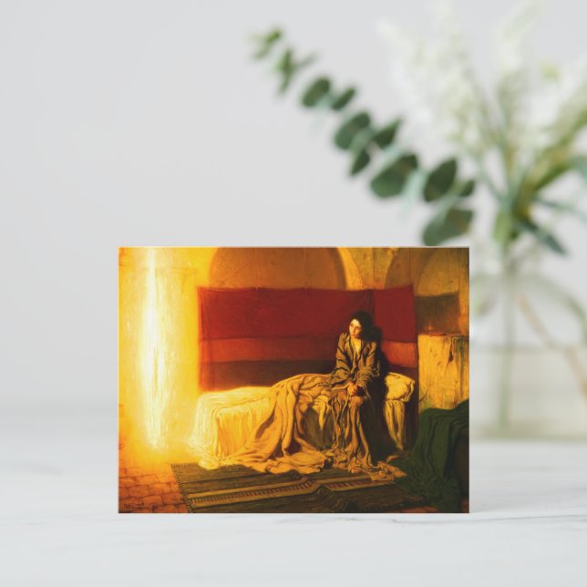 Cartão Postal De Convite A Comunicação de Henry Ossawa Tanner (Em pé/Frente)