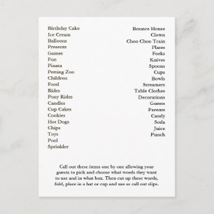 Cartão Postal De Convite A festa de aniversário do cartão do Bingo chama