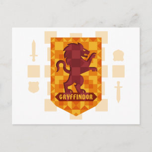 Cartão Postal De Convite Abstrato Geométrico GRYFFINDOR™ Crest