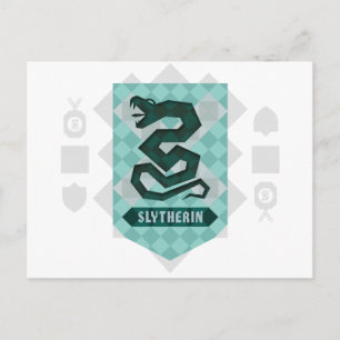 Cartão Postal De Convite Abstrato Geométrico SLYTHERIN™ Crest