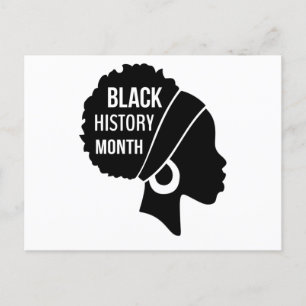 Cartão Postal De Convite Afro Women Black History Month (2)