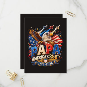 Cartão Postal De Convite Aguia Patriótica Jatos América 250º