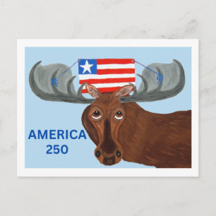 Cartão Postal De Convite Alce América 250