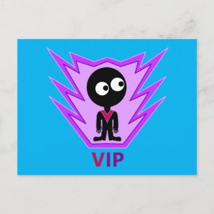 Cartão Postal De Convite Alienígena VIP Visitor
