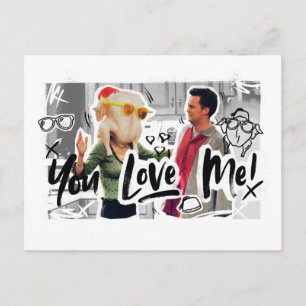 Cartão Postal De Convite AMIGOS™   Ação de Graças Chefe da Turquia Monica