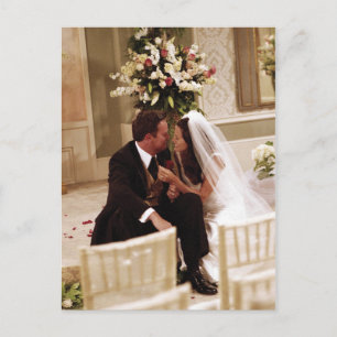 Cartão Postal De Convite AMIGOS™  Casado entre Chandler e Monica