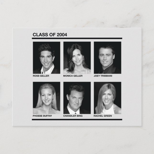 Cartão Postal De Convite AMIGOS™ | Classe de 2004 (Frente)