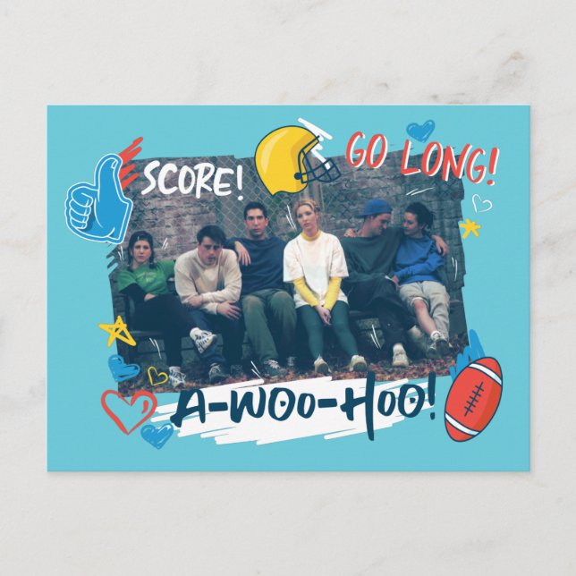 Cartão Postal De Convite AMIGOS™ | Jogo de futebol (Frente)