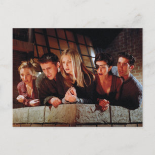 Cartão Postal De Convite AMIGOS™  The Gang on Balcony