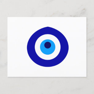 Cartão Postal De Convite Amuleto turco chamado Nazar