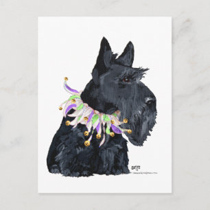 Cartão Postal De Convite Animal de Festa Scottish Terrier