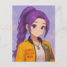 Cartão Postal De Convite Anime K-Pop Idol Group | Original Manga-Style Pop 