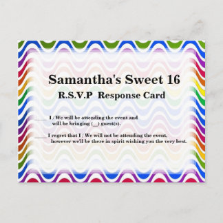 Cartão Postal De Convite Apenas uma onda - Primário