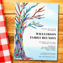 Árvore Familiar de Reunião Moderna