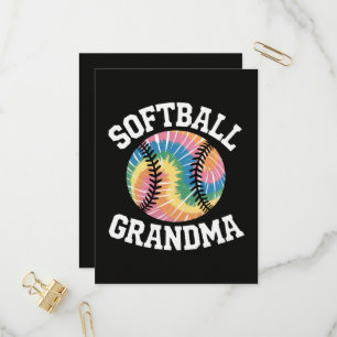 Cartão Postal De Convite Avó de Softbol