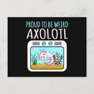 Cartão Postal De Convite Axolotl Kawaii Animal Axolotls Pet Próprio